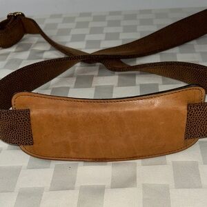 Tan and Brown Textured Pebbled Leather Replacement Strap